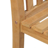 Garden Dining Set Natural Teak Fine sanded teak hardwood 3059932