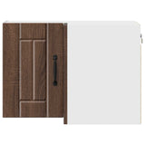 Wall Corner Cabinet LUCCA Brown Oak 57 x 57 x 40 cm 884962