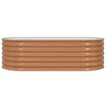 Garden Raised Bed Brown 160 x 80 x 44 cm Steel 42011333