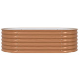 Garden Raised Bed Brown 160 x 80 x 44 cm Steel 42011333