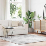 Shaggy Rug High Pile NAVARRA Silver Grey 200x200 cm Polyester 4102884