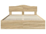 Bed Frame with Drawer Sonoma Oak 120 x 190 cm Engineer Wood 3413028