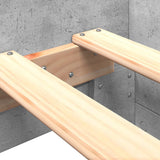 Bed Frame without Mattress Concrete Grey 100x200 cm Engineered Wood 849575
