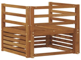 Outdoor Sofa Solid Acacia Wood Natural 3436334