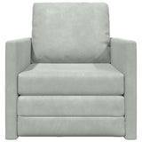 Sofa Bed Light Grey 74 x 77 x 81 cm Velvet 4106612