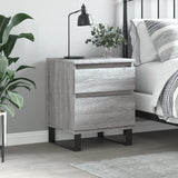 ZNTS Bedside Cabinet Grey Sonoma 40x35x50 cm Engineered Wood 830696