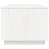 Coffee Table White 100x50x41 cm Solid Wood Pine 818271