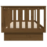 Day Bed without Mattress Honey Brown 100x200 cm Solid Wood Pine 821572