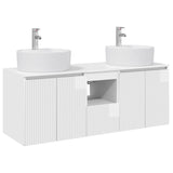 Bathroom Cabinet Set 3 pcs High Gloss White 49.5 x 44.5 x 65 cm 3405681