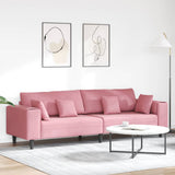 Sofa with Cushion Pink 250 x 77 x 76 cm Velvet 3335156