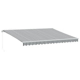Retractable Awning Anthracite and white 3215797