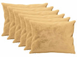Cushion Cover 6 pcs HEERLEN Taupe 80 x 80 cm Flannel 913776
