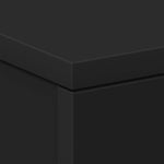 Bedside Cabinet Black 38x35x56 cm Engineered Wood 800452