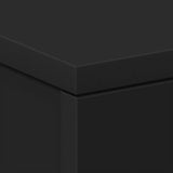 Bedside Cabinet Black 38x35x56 cm Engineered Wood 800452