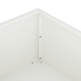 Garden Planter White 100 x 100 x 20 cm Cold-rolled Steel 8005024