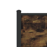 Metal Bed Frame without Mattress Smoked Oak 100x200 cm 4007680