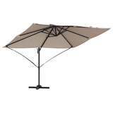 Umbrella Taupe 351 x 250 x 260 cm Polyester and Aluminium 42003346