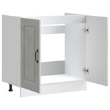 Sink Base Cabinet Kalmar Concrete Grey 80x46x81.5 cm Engineered Wood 853451