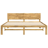Double Bed Frame with Headboard ROSTOCK White 200 x 200 cm 3405460
