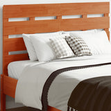 Headboard Wax Brown 135 cm Solid Wood Pine 844451