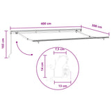 Retractable Awning Light Grey and White 400 x 300 cm 3426036