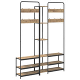 Coat Stand with Shoes Bench Artisan Oak 143 x 30 x 199.5 cm 8012049