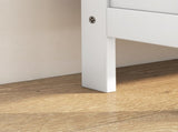 Narrow Shoe Cabinet with 3 Flip Drawers - White T3398P555123