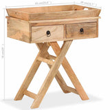 244952 Side Table Solid Mango Wood 65x40x76 cm