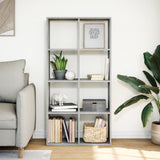 Room Divider Bookcase Concrete Grey 69.5x29x137.5 cm Engineered Wood 858024