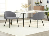 Dining Chairs Set of 2 Contemporary Design for Office Dining Kitchen with Soft Fabric Seat and Back T3398P328155