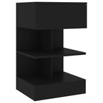 Bedside Cabinets 2 pcs Black 40x35x65 cm 808651