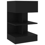 Bedside Cabinets 2 pcs Black 40x35x65 cm 808651