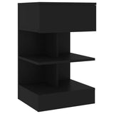 Bedside Cabinets 2 pcs Black 40x35x65 cm 808651