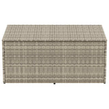 Garden Storage Box Light Grey 110x50x58 cm Poly Rattan 4104073