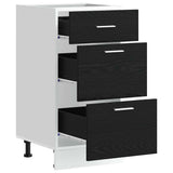 Kitchen Base Cabinet with Drawer Black Oak 40 x 46 x 81.5 cm 876659