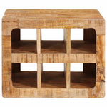 Wine Rack Wall-mounted Brown 44 x 30 x 35 cm Solid mango wood 4104573