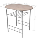Breakfast Bar Set MDF 243002