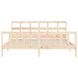 Bed Frame without Mattress 200x200 cm Solid Wood Pine 3193031