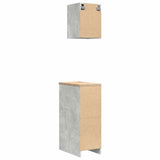 ZNTS Garage Cabinets 2 pcs Concrete Grey Engineered Wood 3328290