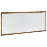LED Bathroom Mirror Old Wood 100x8.5x37 cm Engineered Wood 856275