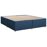 Box Spring Bed with Mattress Blue 180x200 cm Fabric 3285400