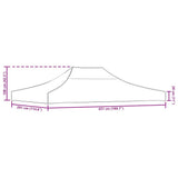 Party Tent Roof 4.5x3 m Terracotta 270 g/m 315372