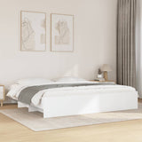 Bed Frame White Engineered wood Super King Bed Frame 3295632