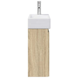 Bathroom Vanity Unit with Tap Sonoma Oak 45.5 x 25.5 x 84 cm 889493