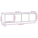 TV Cabinet 140x40x40 cm Solid Wood Pine 814459