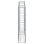 Arched Gabion Basket 200x30x140/160 cm Galvanised Iron 153467