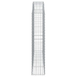 Arched Gabion Basket 200x30x140/160 cm Galvanised Iron 153467