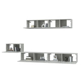 5 Piece TV Cabinet Set Concrete Grey Engineered Wood 3114433