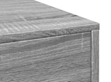 Narrow Bathroom Cupboard with Wheels Grey Sonoma Engineered Wood 855282