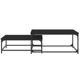 Nesting Coffee Tables 2 pcs Black Engineered Wood 832818